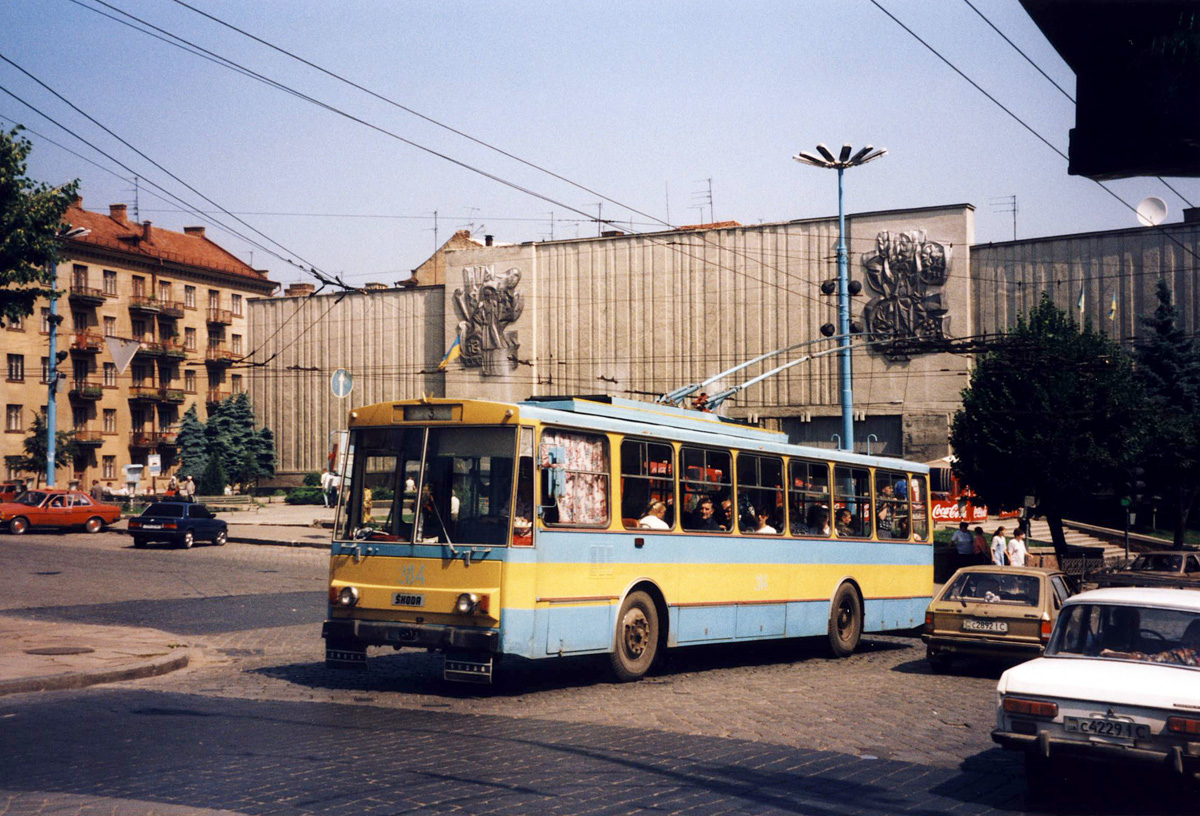 Черновцы, Škoda 14Tr89/6 № 284; Черновцы — Исторические фотографии (1992-2000 годов)