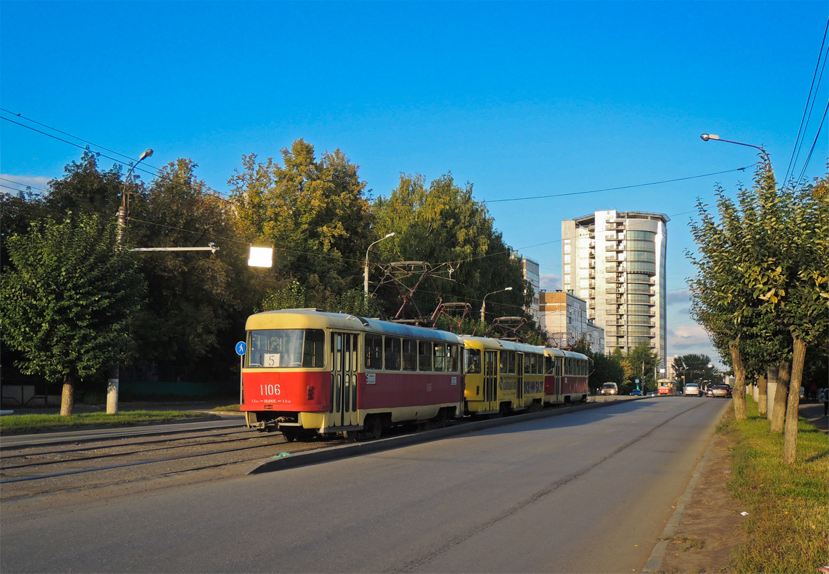 Iževsk, Tatra T3SU (2-door) č. 1106