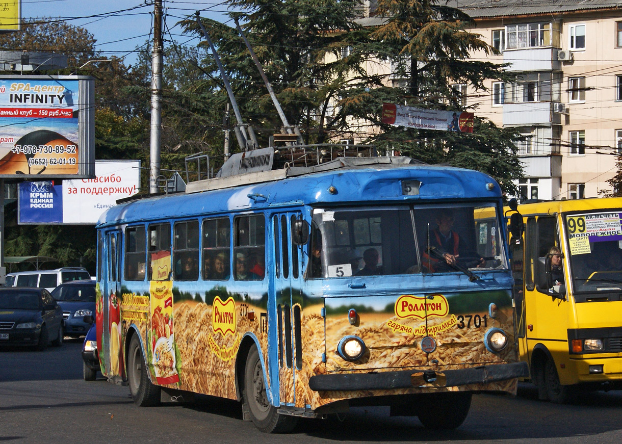 Крымский троллейбус, Škoda 9TrH27 № 3701