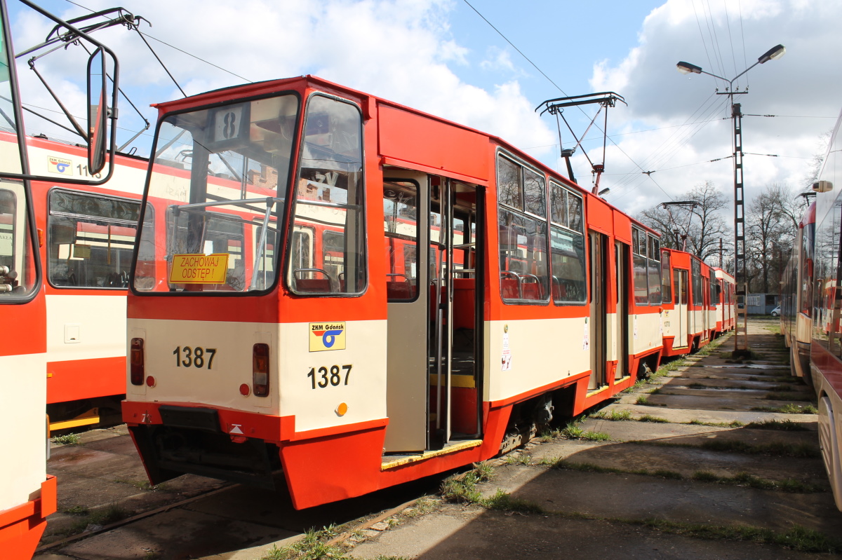 Гданьск, Konstal 105Na № 1387
