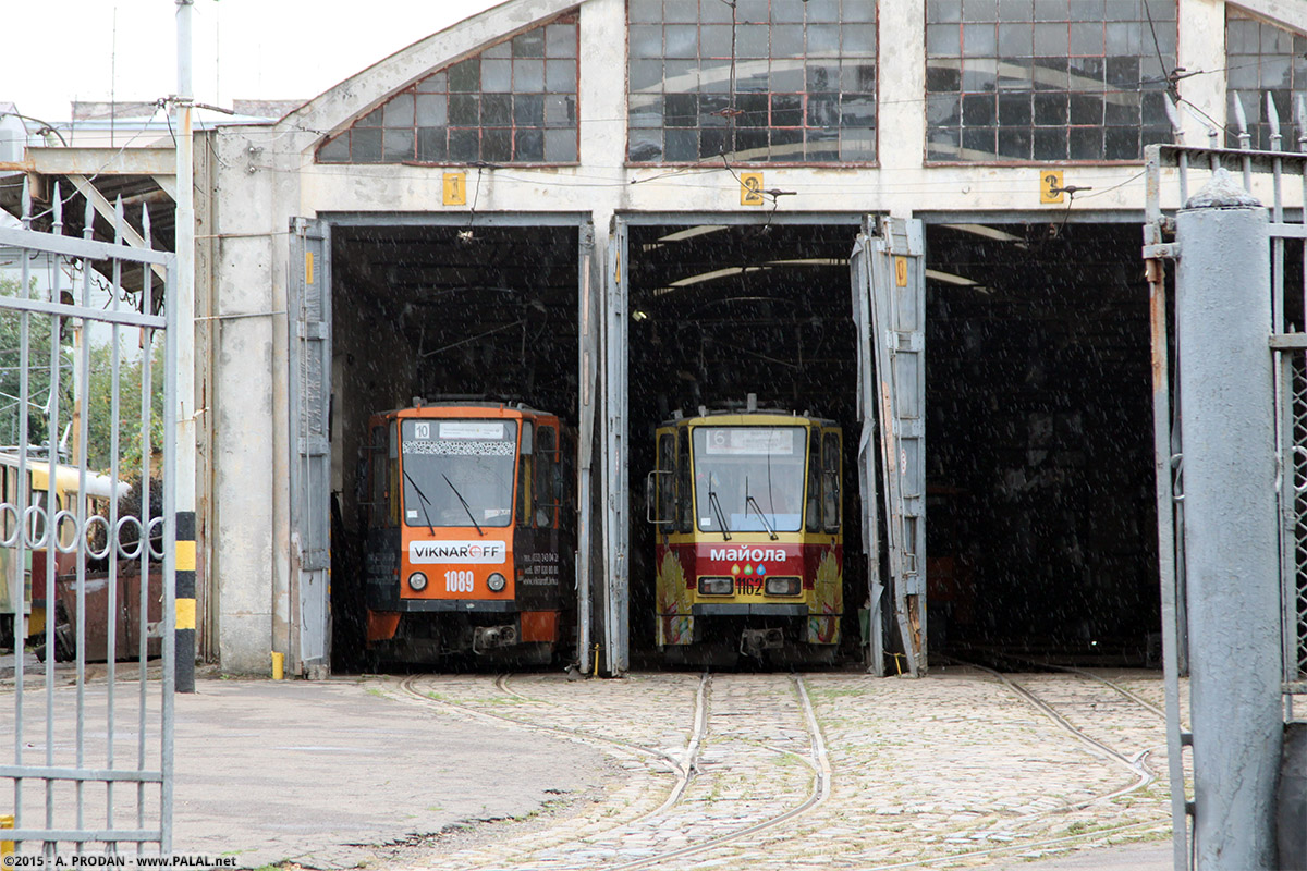 Львов, Tatra KT4SU № 1089; Львов, Tatra KT4D № 1162