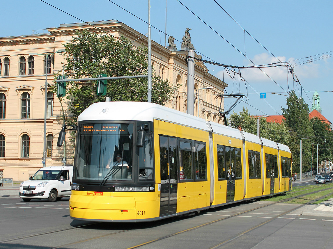 Berlin, Bombardier Flexity Berlin (GT6-08ZR/F6Z) N°. 4011