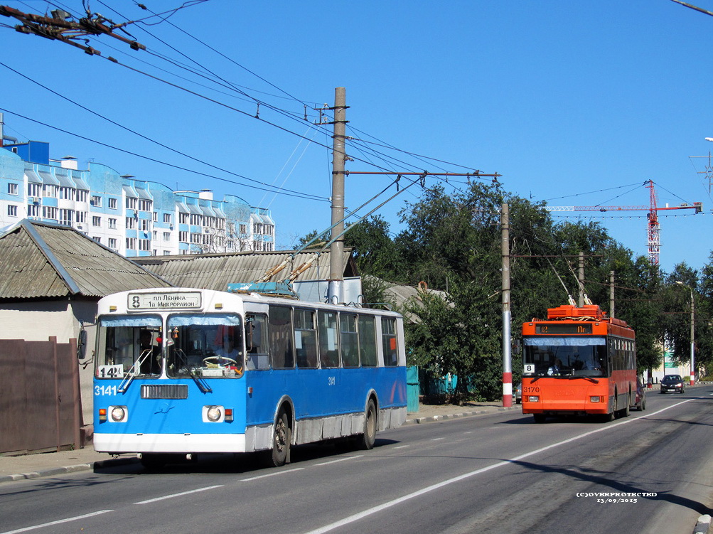 Энгельс, ЗиУ-682Г-016  [Г0М] № 3141; Энгельс, Тролза-5275.06 «Оптима» № 3170