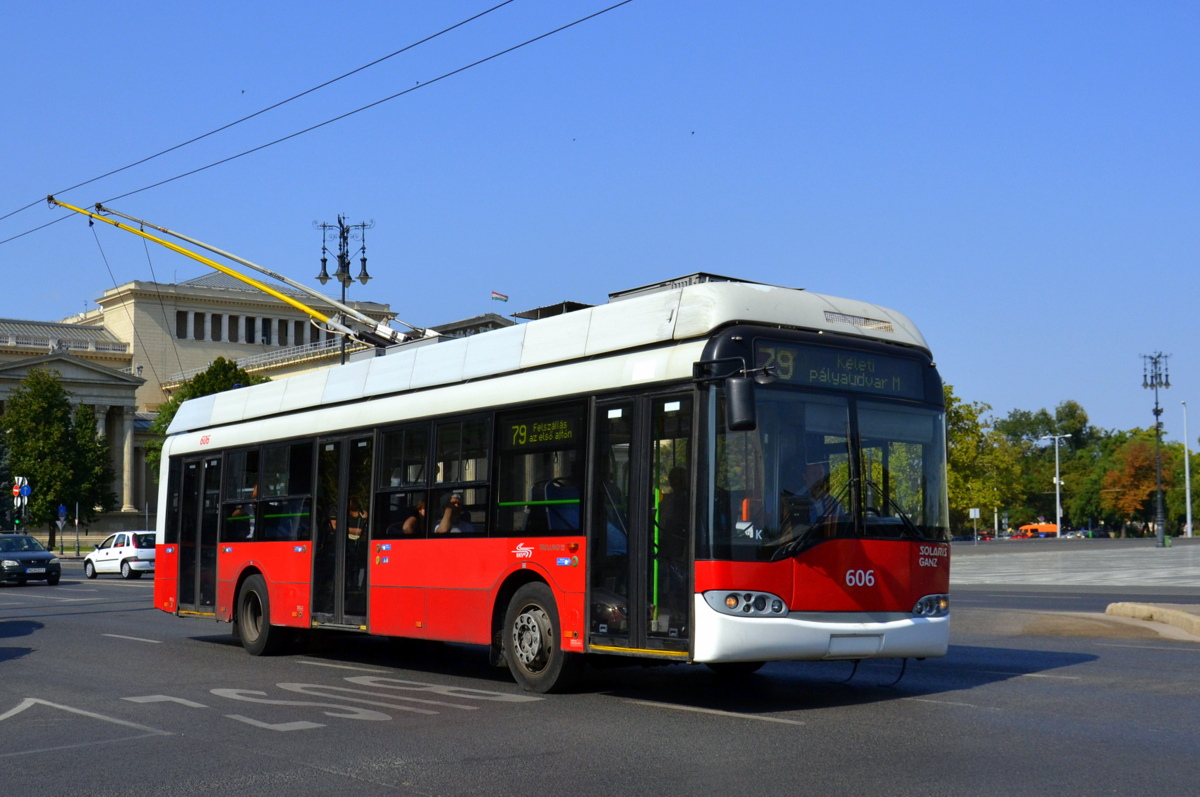 Будапешт, Solaris Trollino II 12 Ganz B № 606 Будапешт, Solaris Trollino II 12 Ganz B № 606