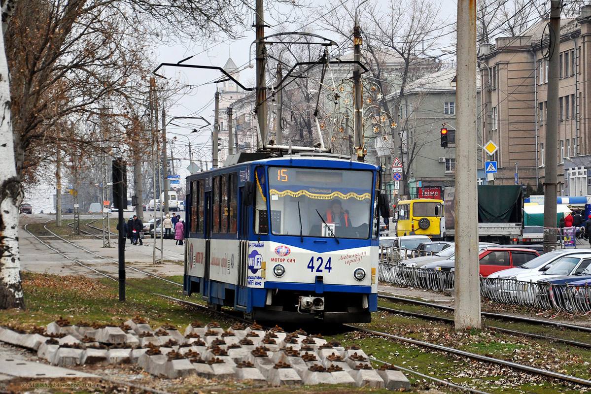 Запорожье, Tatra T6B5SU № 424