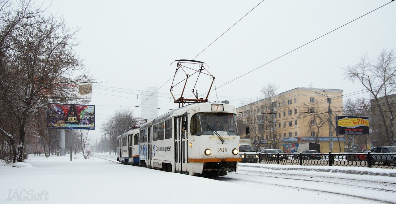 Екатеринбург, Tatra T3SU № 209