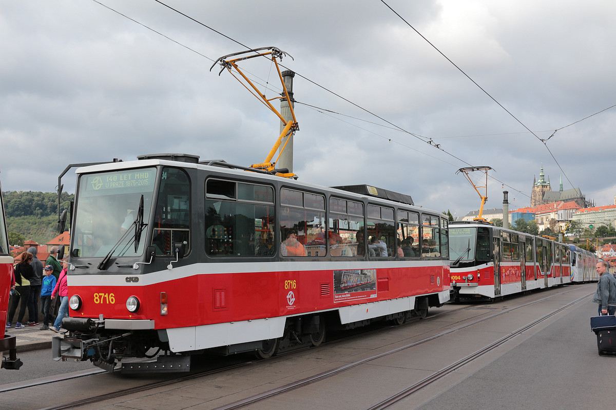 Prága, Tatra T6A5 — 8716; Prága — 140th anniversary of Prague's urban transport