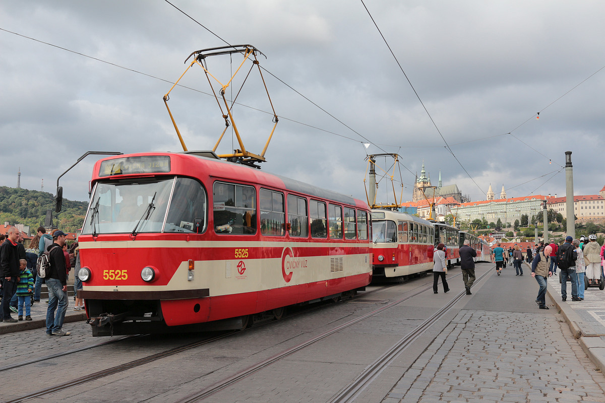 Прага, Tatra T3R.P № 5525; Прага — 140 лет городскому транспорту в Праге Прага, Tatra T3R.P № 5525; Прага — 140 лет городскому транспорту в Праге