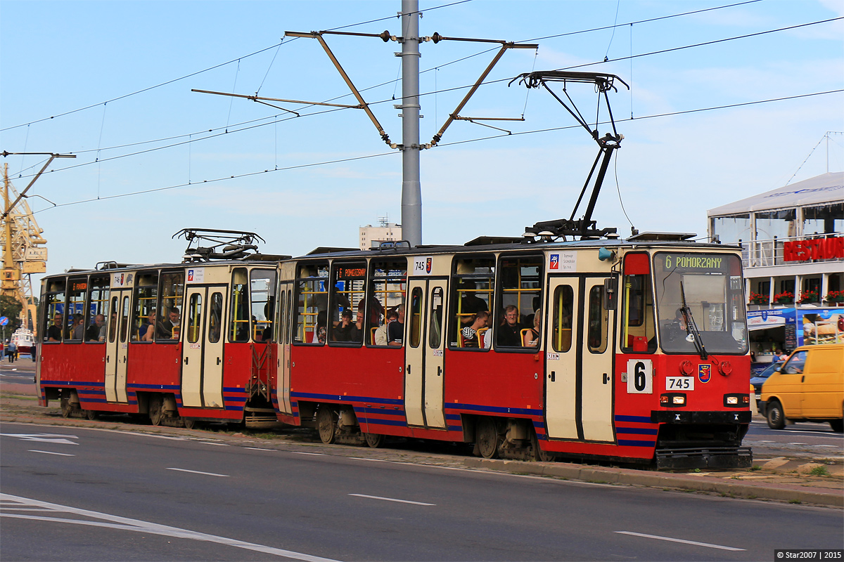 Щецин, Konstal 105Ng/S № 745