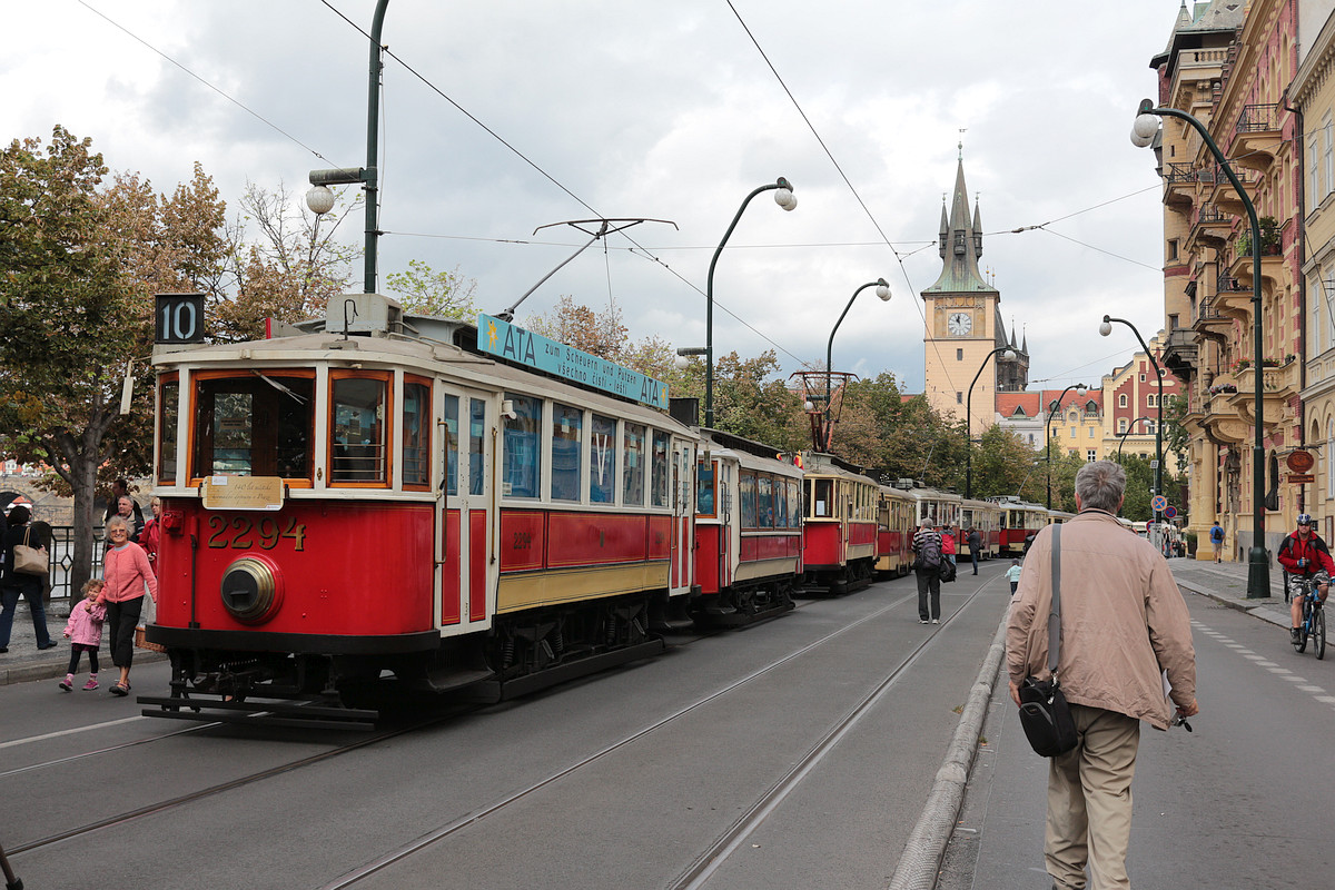 Prague, Ringhoffer DSM № 2294; Prague — 140th anniversary of Prague's urban transport Prague, Ringhoffer DSM № 2294; Prague — 140th anniversary of Prague's urban transport