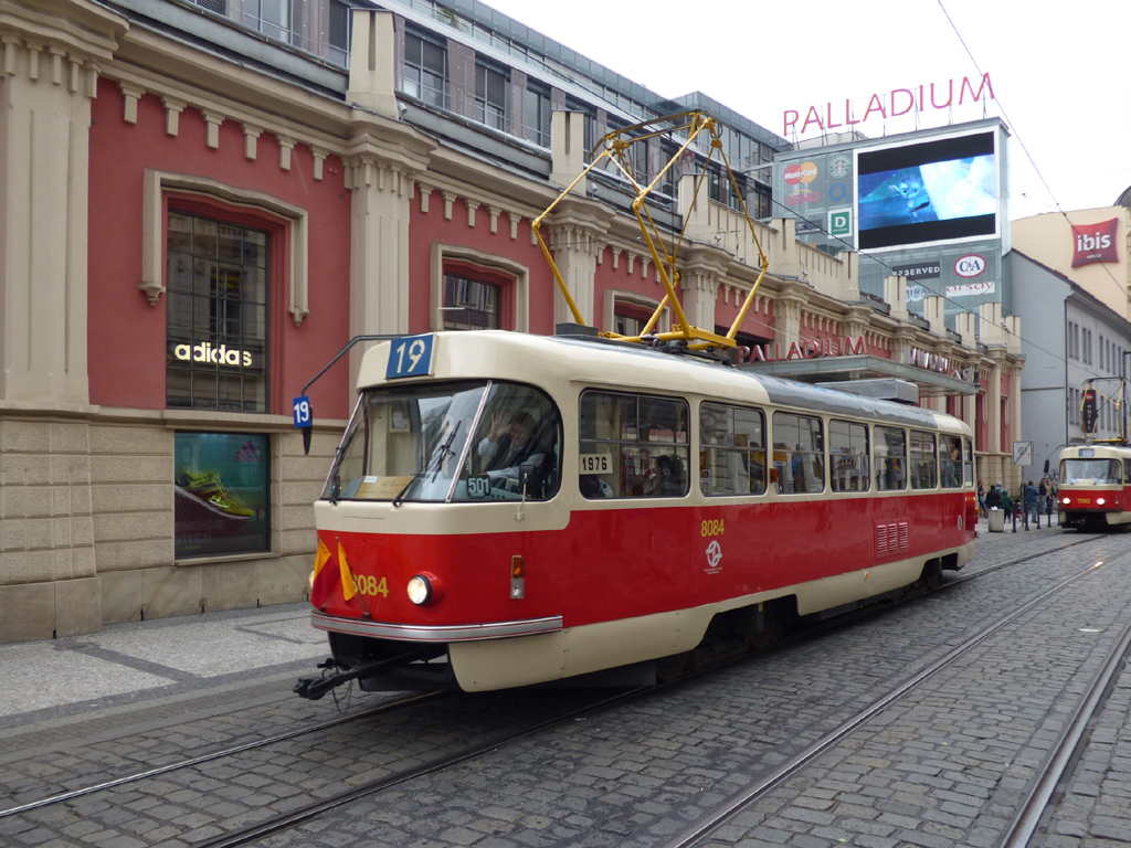 Prague, Tatra T3M N°. 8084; Prague — 140th anniversary of Prague's urban transport Prague, Tatra T3M N°. 8084; Prague — 140th anniversary of Prague's urban transport