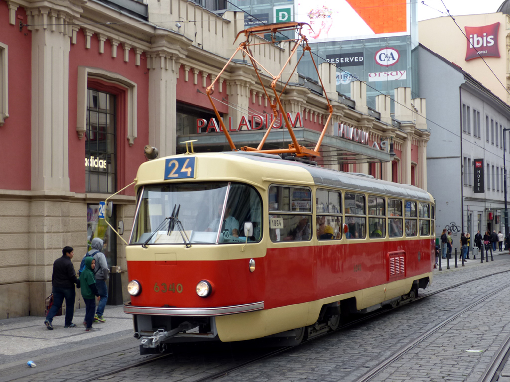 Prague, Tatra T3 Br. 6340; Prague — 140th anniversary of Prague's urban transport Prague, Tatra T3 Br. 6340; Prague — 140th anniversary of Prague's urban transport
