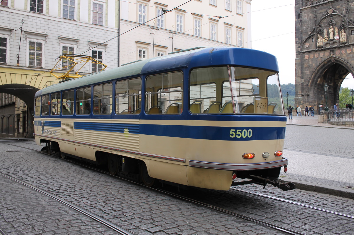 Praha, Tatra T4YU № 5500; Praha — 140th anniversary of Prague's urban transport Praha, Tatra T4YU № 5500; Praha — 140th anniversary of Prague's urban transport