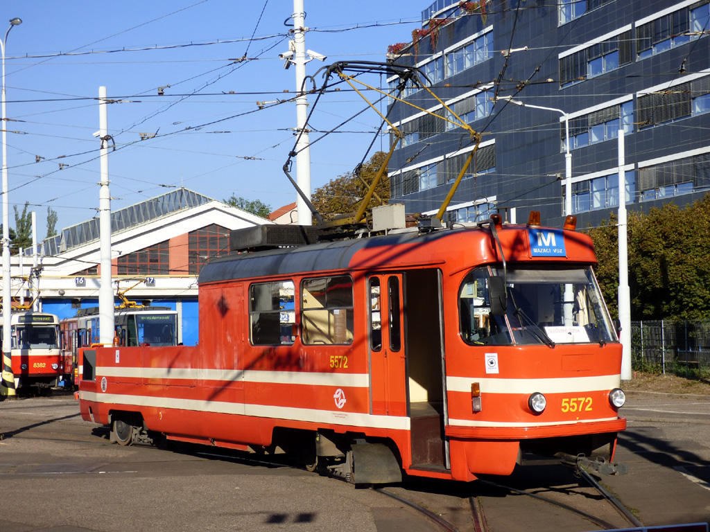 Praha, Tatra T3M č. 5572; Praha — 140th anniversary of Prague's urban transport; Praha — Tram depots Praha, Tatra T3M č. 5572; Praha — 140th anniversary of Prague's urban transport; Praha — Tram depots