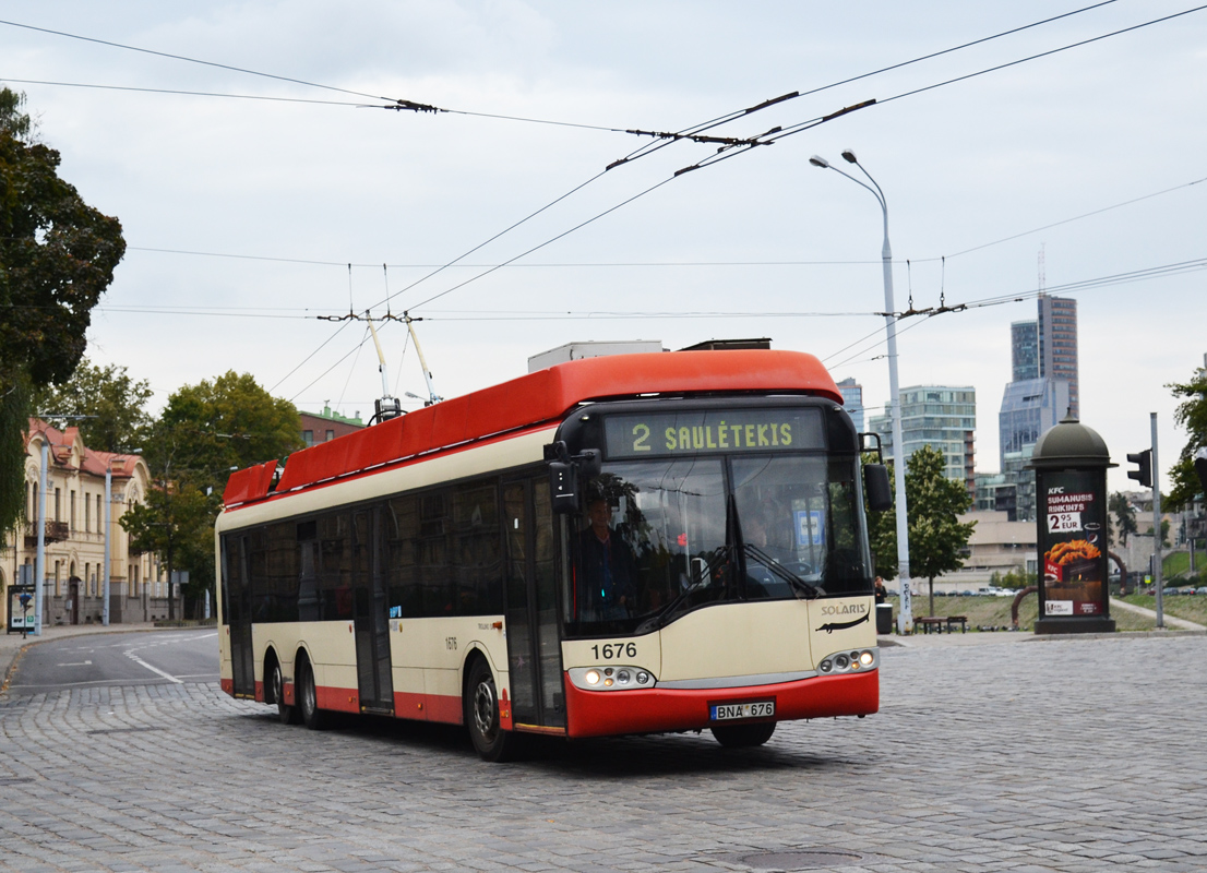 Вильнюс, Solaris Trollino II 15 AC № 1676
