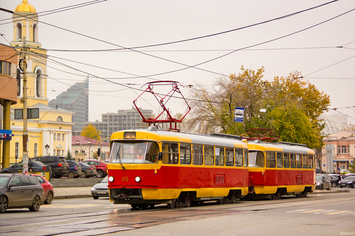 Екатеринбург, Tatra T3SU (двухдверная) № 115; Екатеринбург, Tatra T3SU (двухдверная) № 075