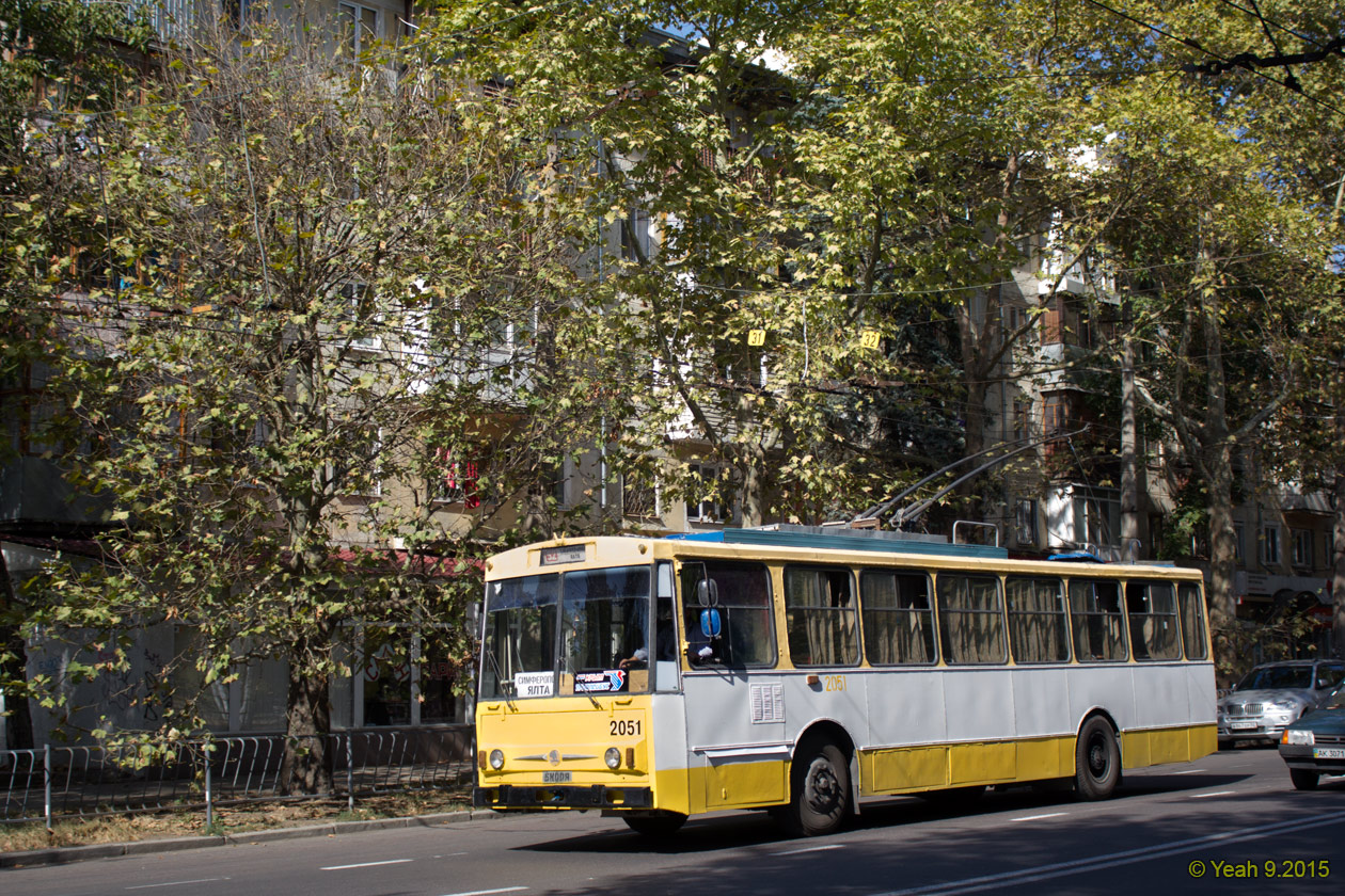 Крымский троллейбус, Škoda 14Tr02/6 № 2051