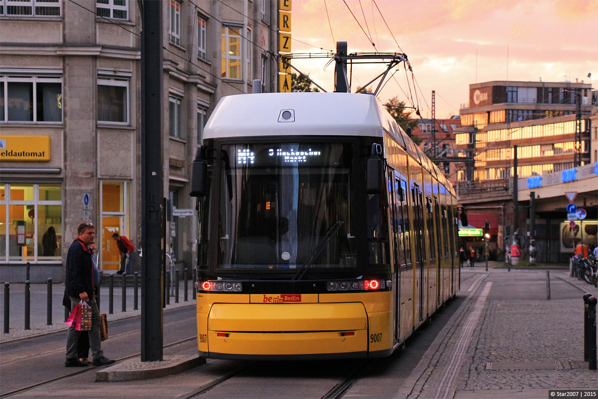 Берлин, Bombardier Flexity Berlin (GT8-08ZR/F8Z) № 9007