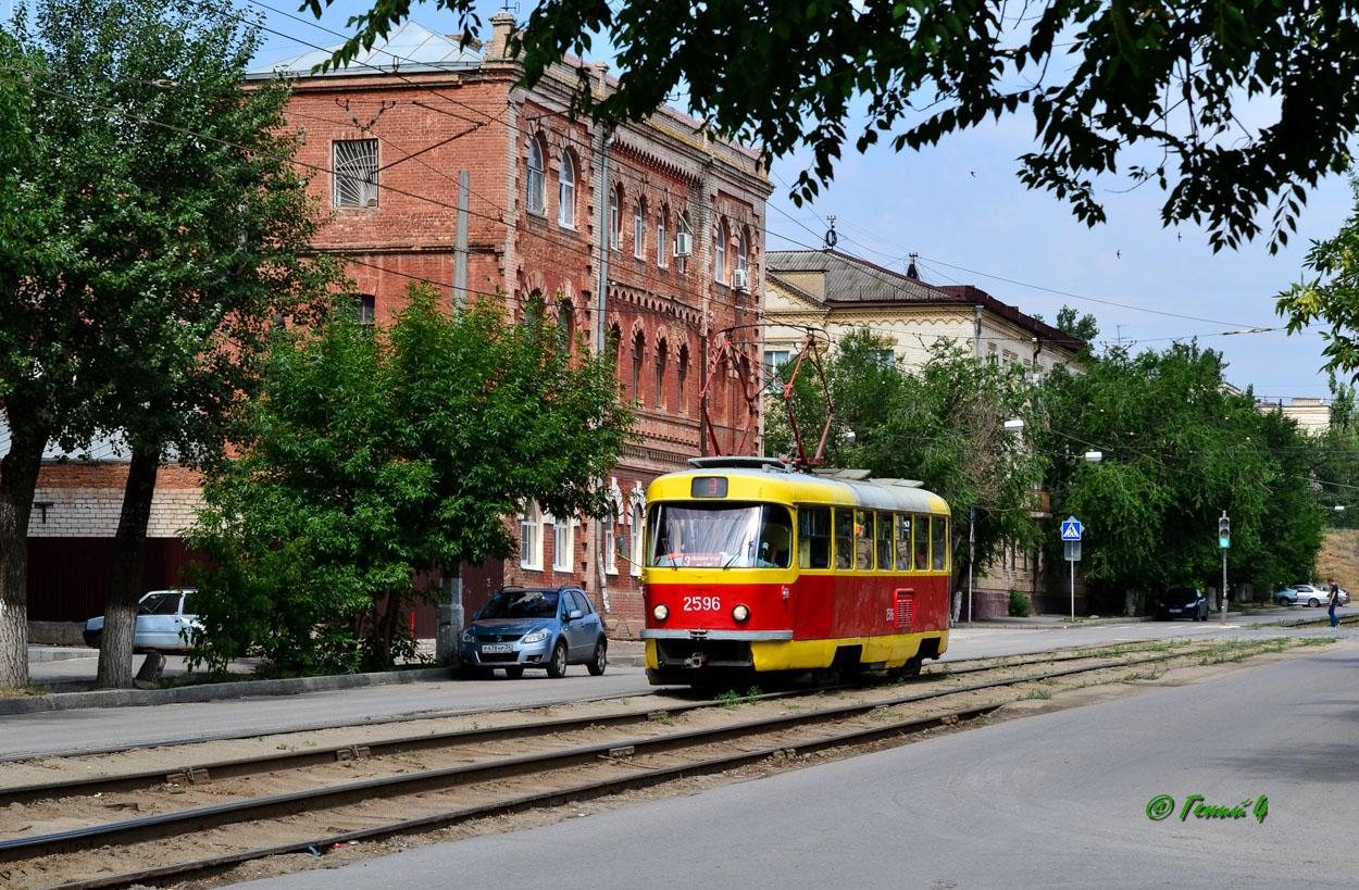 Волгоград, Tatra T3SU (двухдверная) № 2596