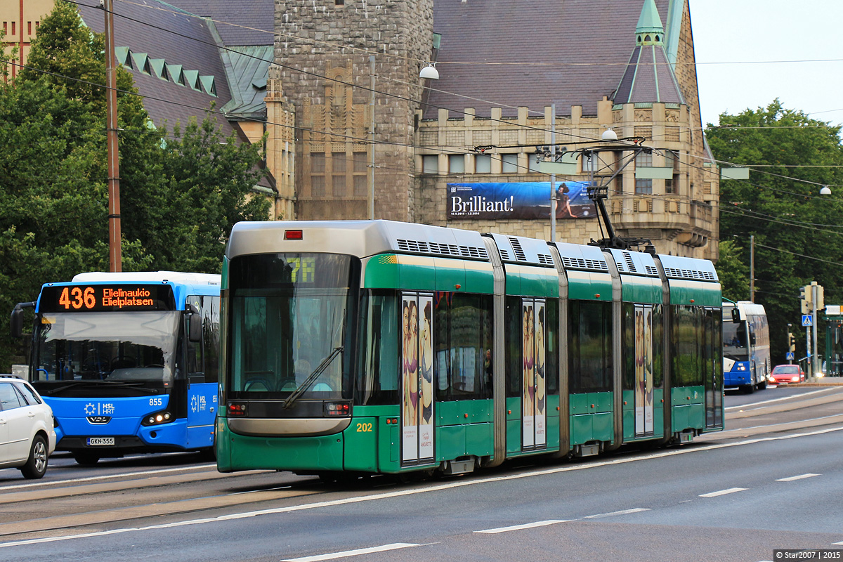 Хельсинки — Эспоо, Bombardier Variotram MLRV1 № 202 Хельсинки — Эспоо, Bombardier Variotram MLRV1 № 202
