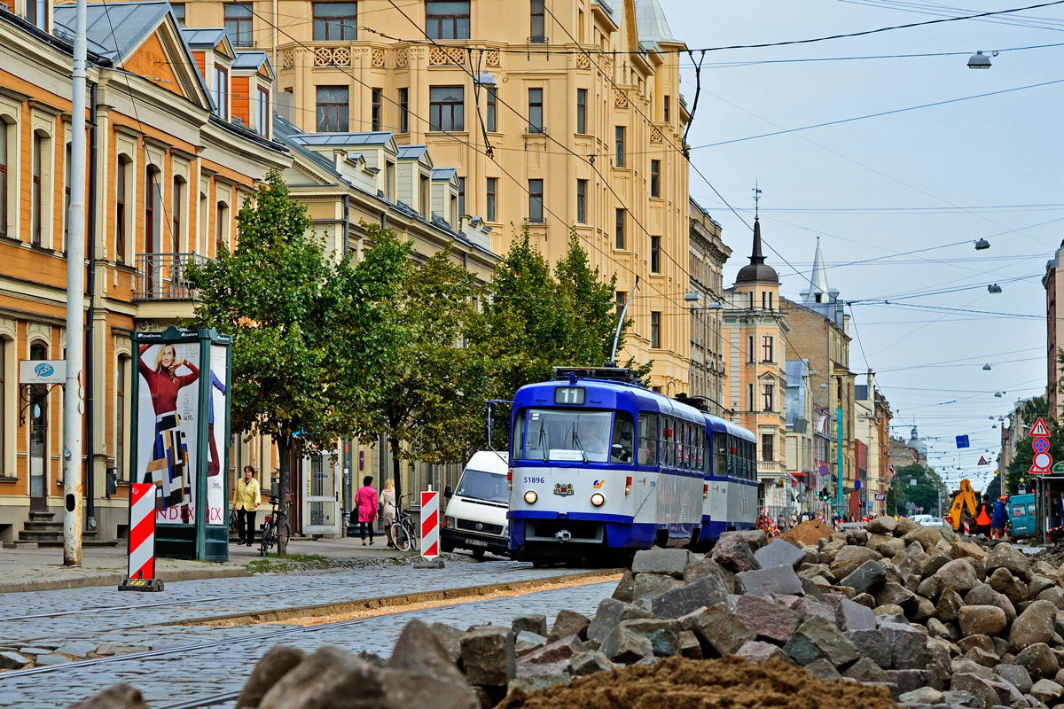 Riga, Tatra T3A Br. 51896; Riga — Tramway Lines and Infrastructure