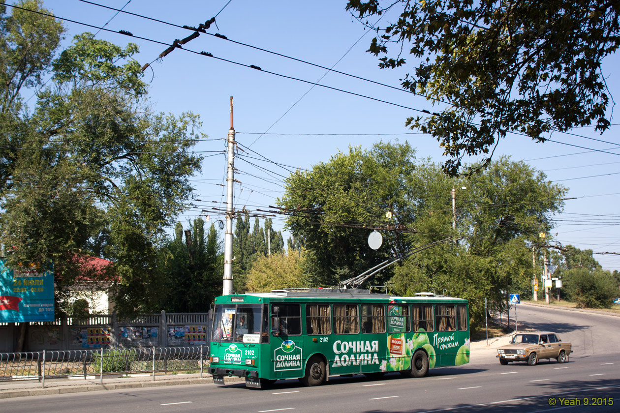 Крымскі тралейбус, Škoda 14Tr89/6 № 2102