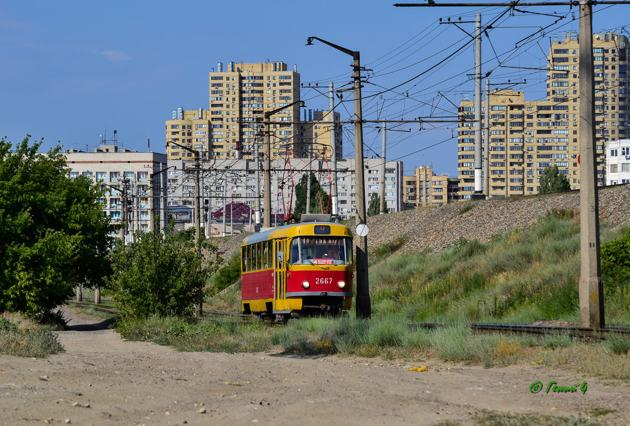 Волгоград, Tatra T3SU (двухдверная) № 2667