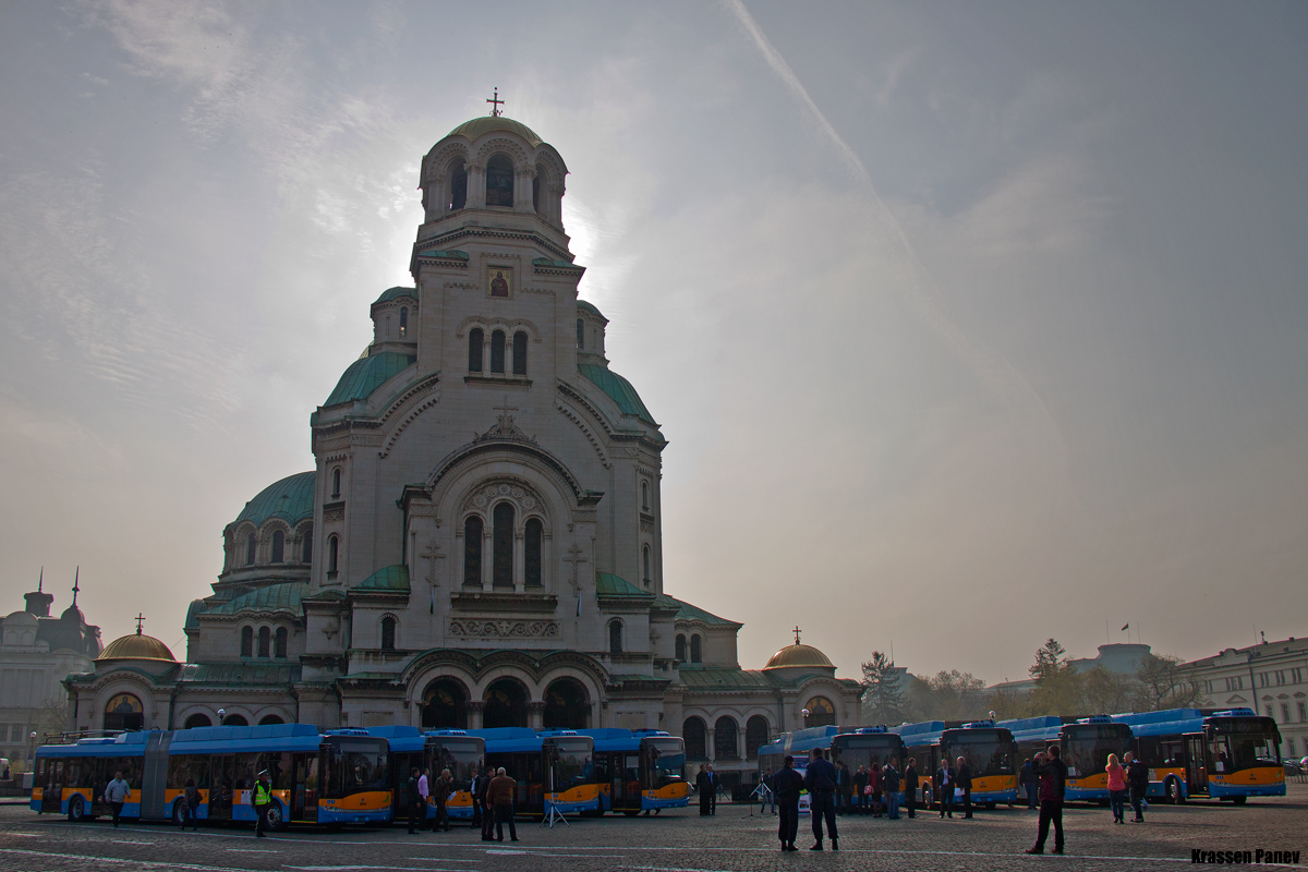 Sofia — Official Launch of the new trolleybuses Škoda 27Tr — 04.04.2014