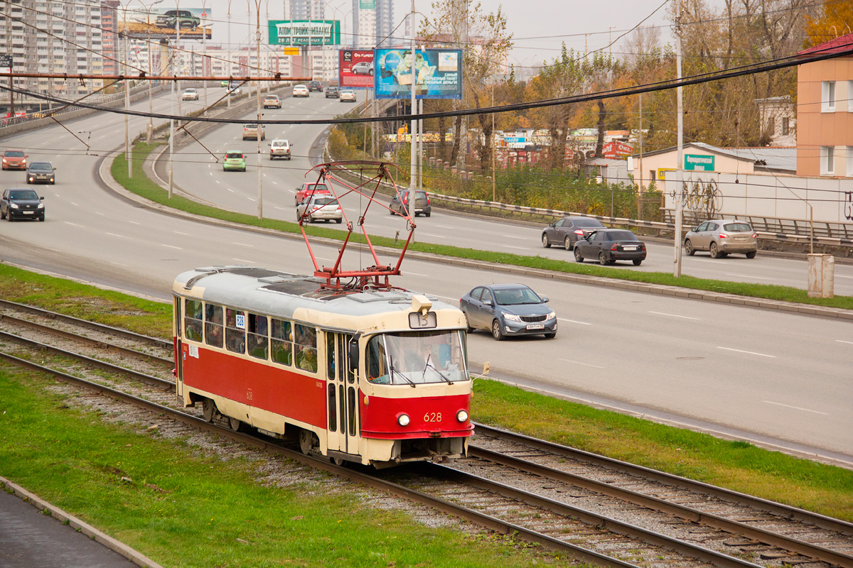 Екатеринбург, Tatra T3SU (двухдверная) № 628