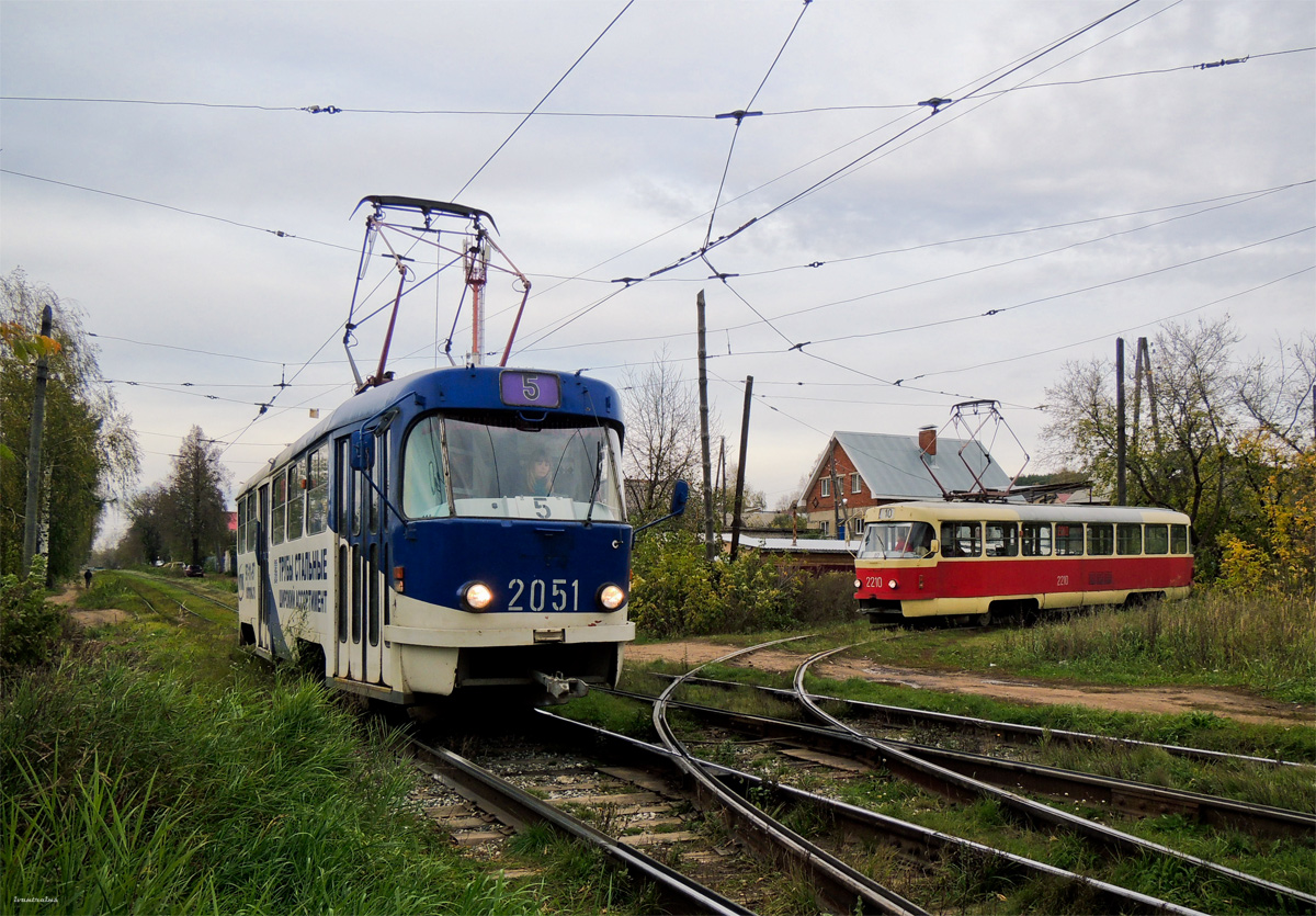 Ижевск, Tatra T3SU мод. Ижевск № 2051; Ижевск, Tatra T3SU № 2210