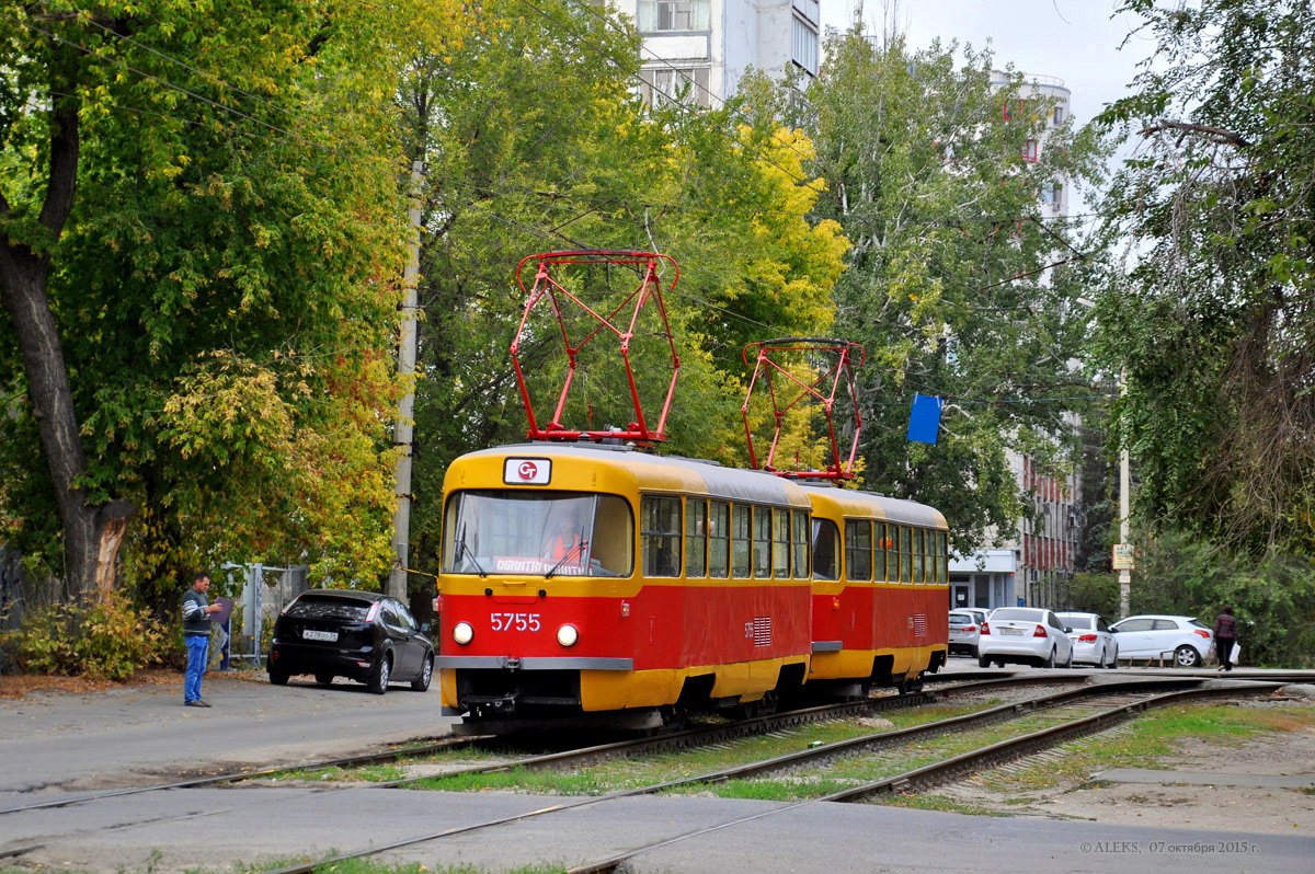 Волгоград, Tatra T3SU № 5755; Волгоград, Tatra T3SU № 5756