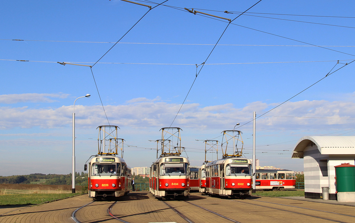 Прага, Tatra T3R.P № 8226; Прага, Tatra T3R.P № 8494; Прага, Tatra T3R.P № 8332