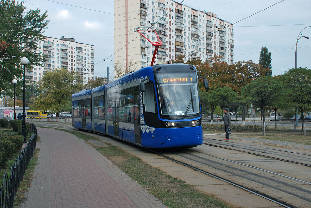 Киев, PESA 71-414К (Fokstrot) № 751; Киев — Парад трамваев 10.10.2015; Киев — Презентации новой техники; Киев — Трамваи без номеров