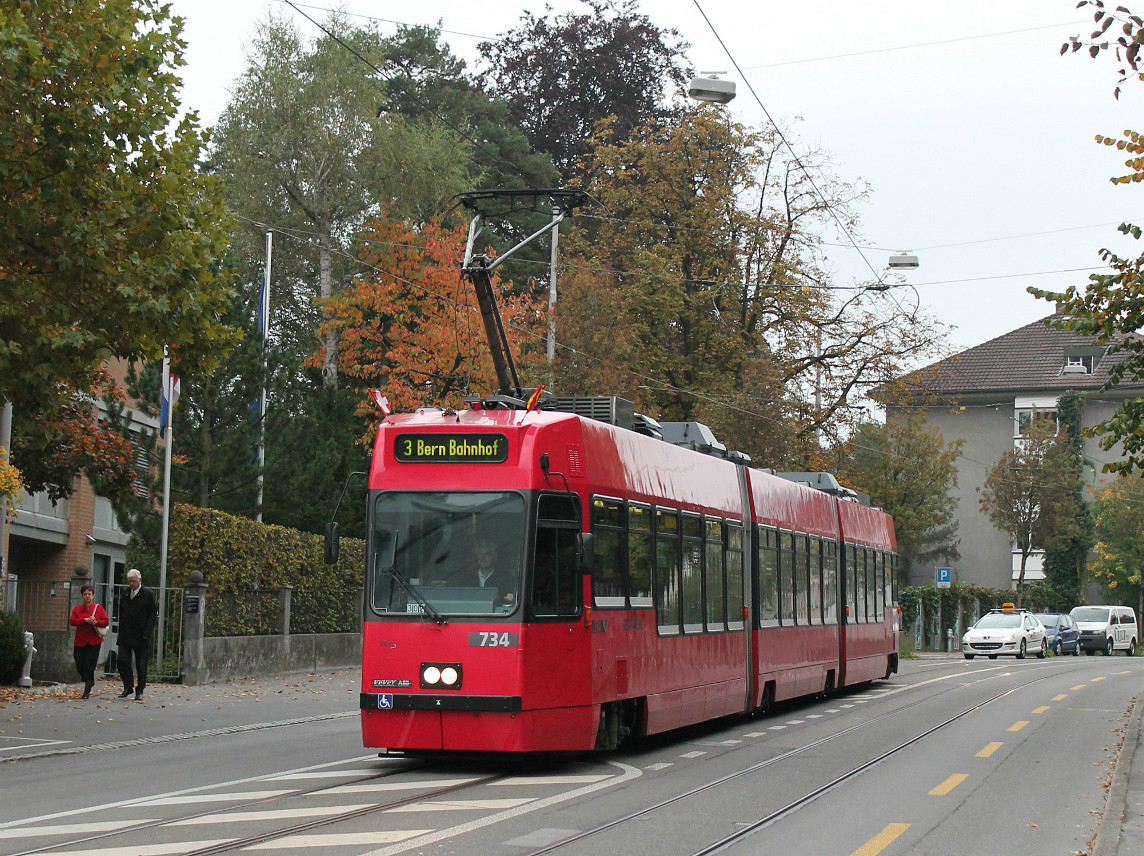 Берн, ACMV/ABB/Duewag Be 4/8 № 734