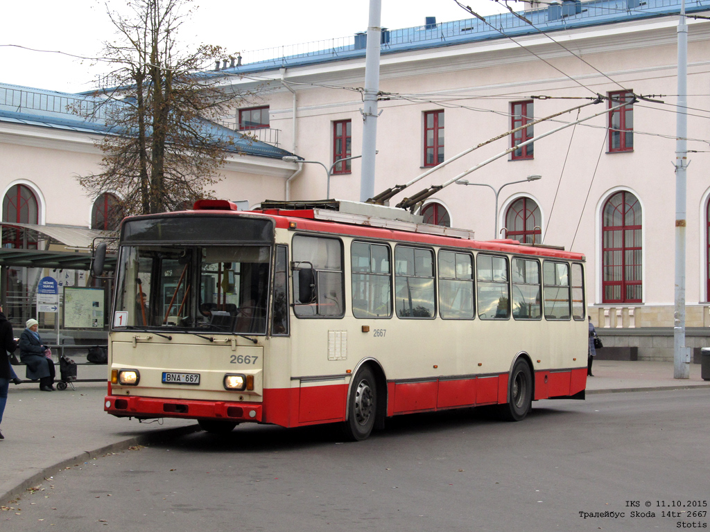 Вильнюс, Škoda 14Tr17/6M № 2667