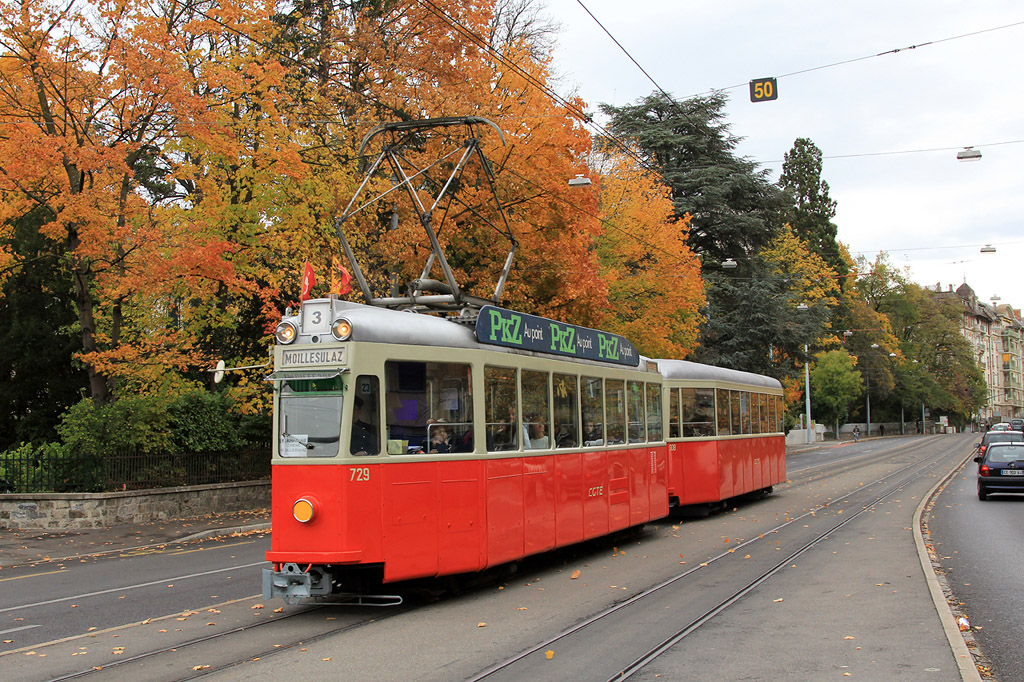 Женева, SWP/SAAS Be 4/4 № 729; Женева — Festival des Tramways 2012 Женева, SWP/SAAS Be 4/4 № 729; Женева — Festival des Tramways 2012