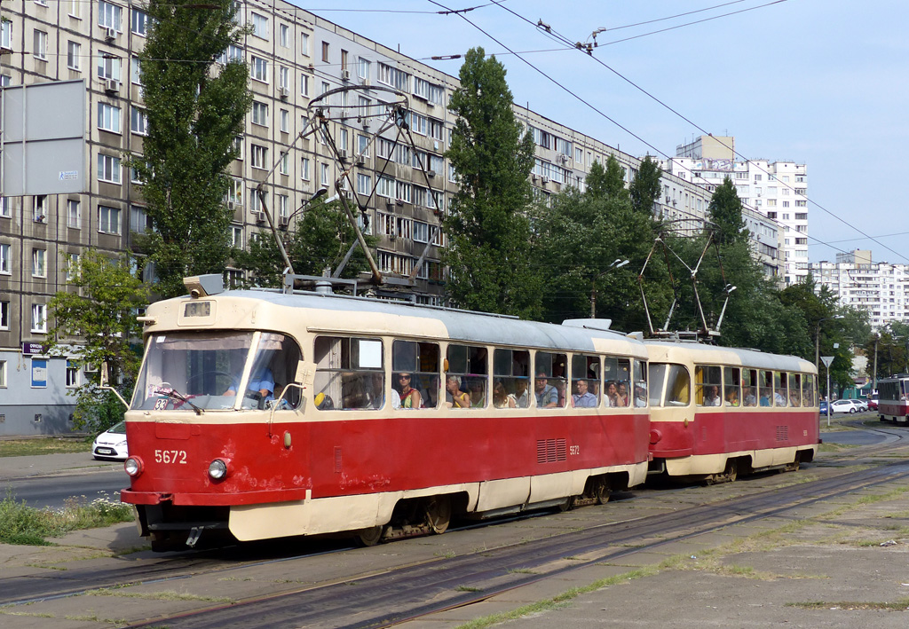 Киев, Tatra T3SU № 5672