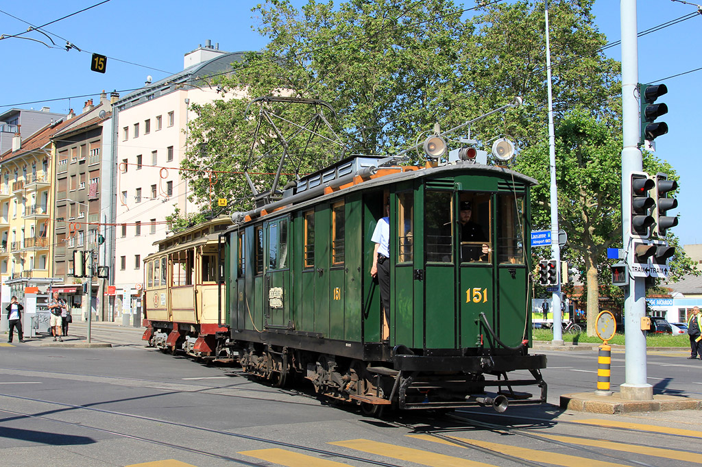 Женева, SIG/S&H Fe 4/4 № 151; Женева — 150 лет женевским трамваям