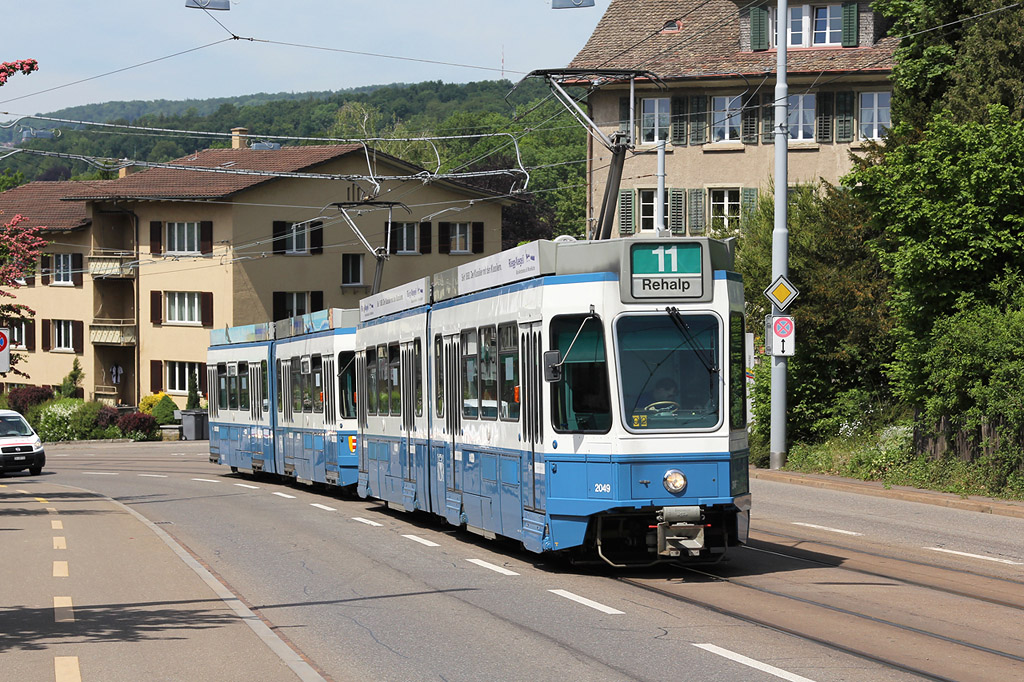 Zurich, SWP/SIG/BBC Be 4/6 "Tram 2000" Br. 2049