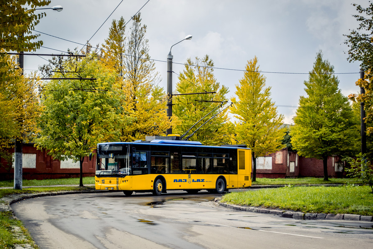 Львов, ЛАЗ E183D1 № 113