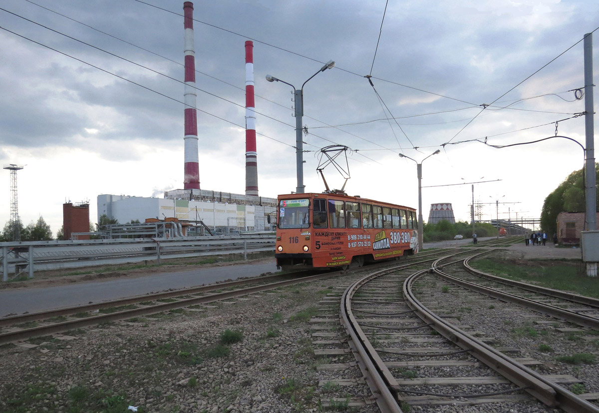 Нижнекамск, 71-605 (КТМ-5М3) № 116; Нижнекамск — Трамвайные линии и кольца