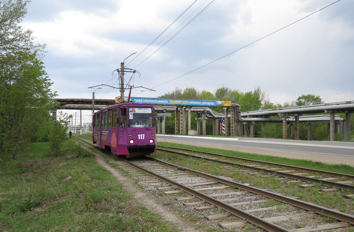 Нижнекамск, 71-605 (КТМ-5М3) № 117; Нижнекамск — Трамвайные линии и кольца