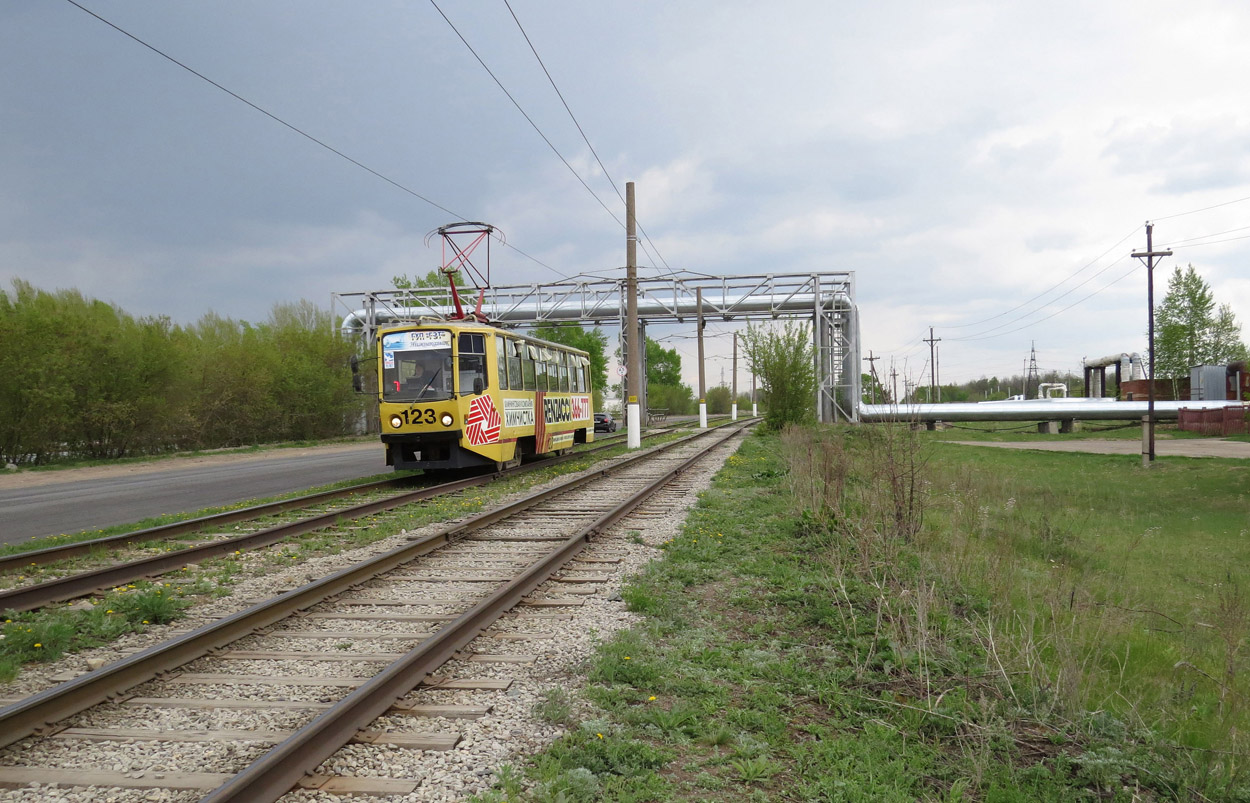 Нижнекамск, 71-608КМ № 123; Нижнекамск — Трамвайные линии и кольца