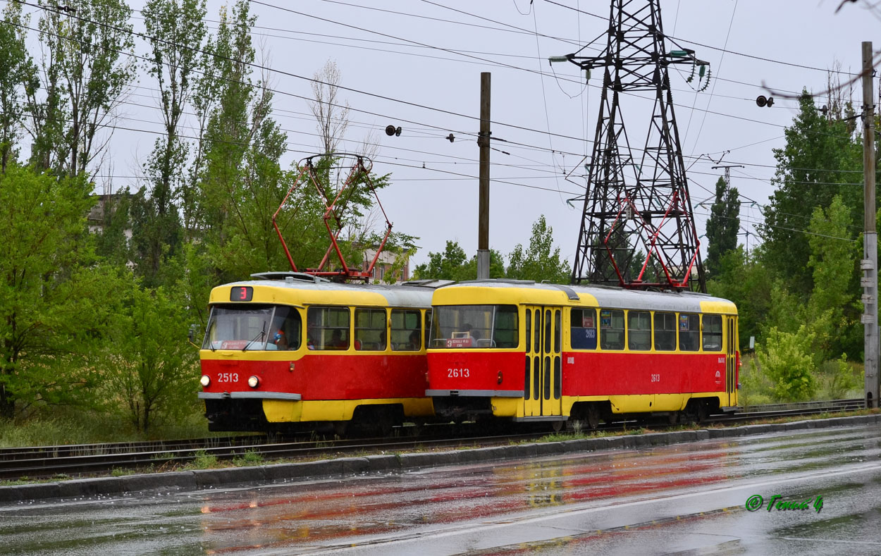 Волгоград, Tatra T3SU (двухдверная) № 2613