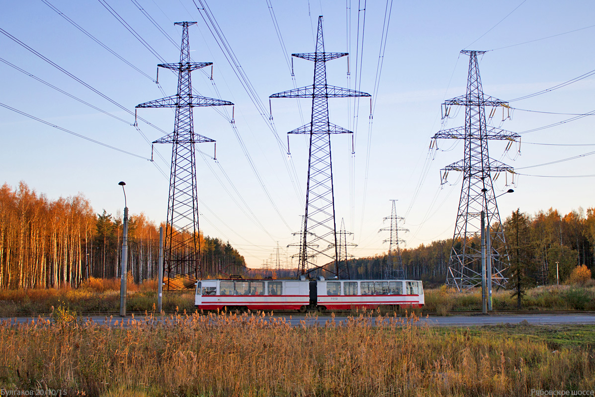 Санкт-Петербург, ЛВС-86К № 7002; Санкт-Петербург — Трамвайные линии и инфраструктура