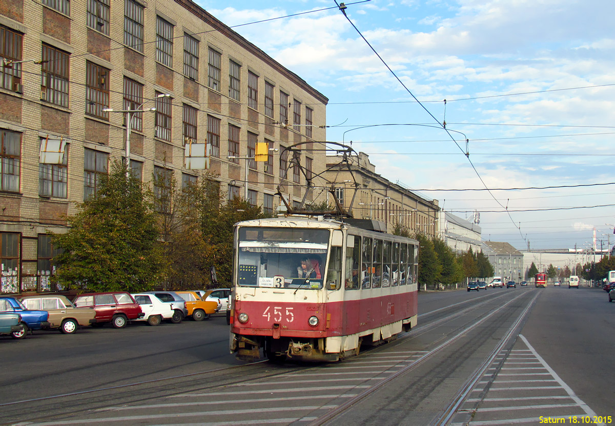 Запорожье, Tatra T6B5SU № 455