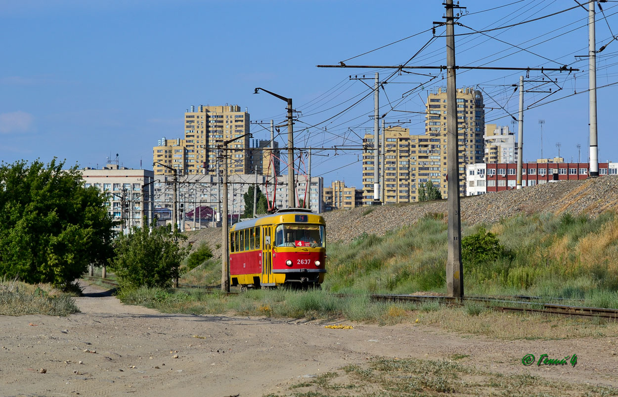 Волгоград, Tatra T3SU (двухдверная) № 2637