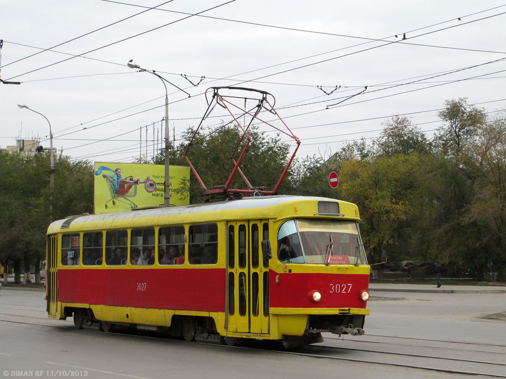 Volgograd, Tatra T3SU (2-door) Nr. 3027