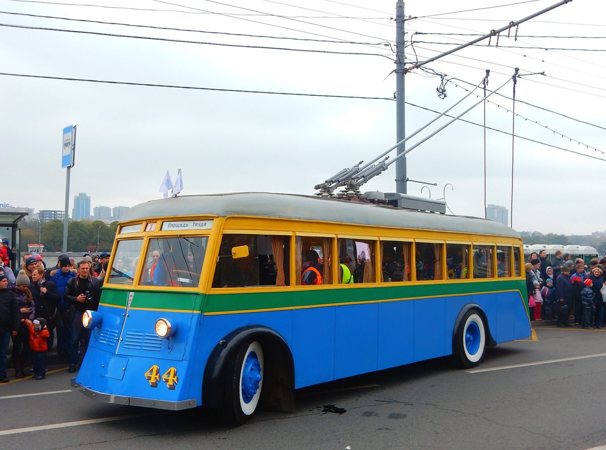 St Petersburg, YaTB-1 Nr. 44; Moscova — 82nd Anniversary Trolleybus Parade on October 24, 2015