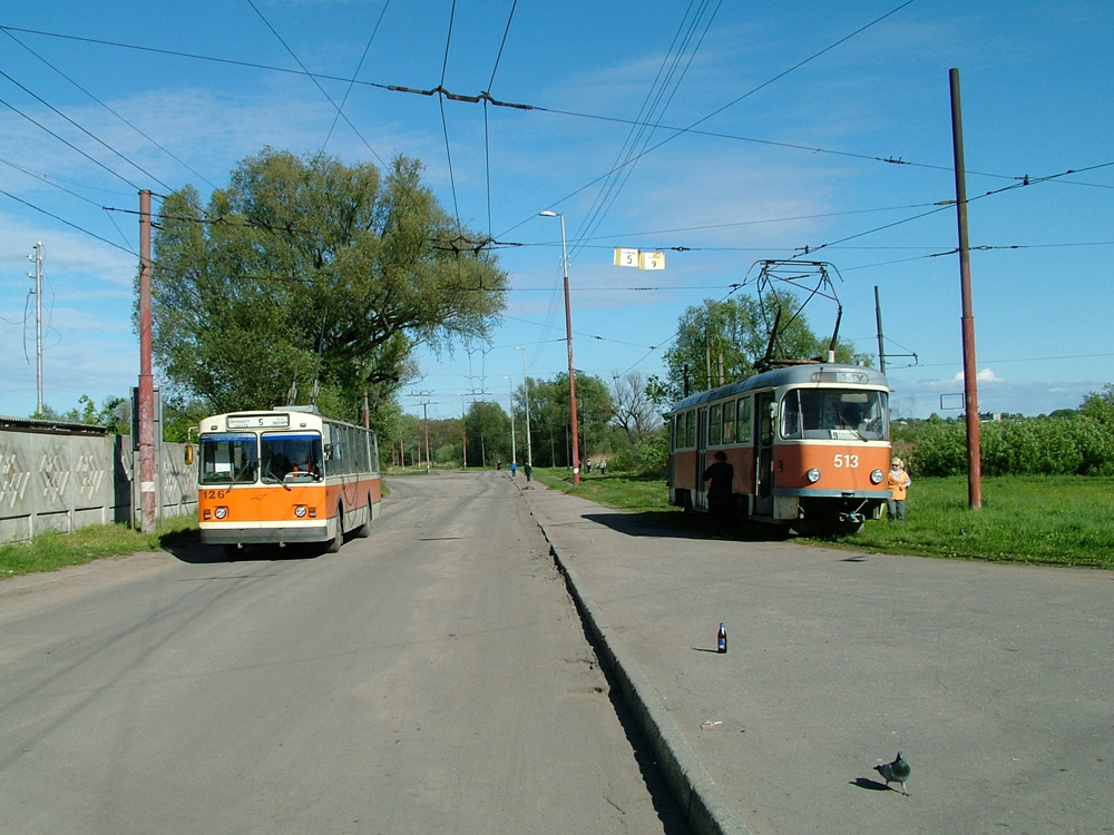 Калининград, ЗиУ-682В-012 [В0А] № 126; Калининград, Tatra T4D № 513